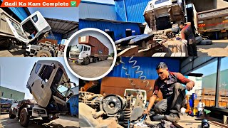 आज गाड़ी जयएगा गैरेज 🛠️  में || Mahindra Blazo X40 First Service || Indian Trucking vlogs Arjun Life