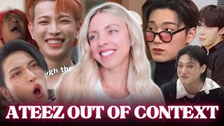 Ateez but the context took a deep dive (Ateez out of context) - REACTION!