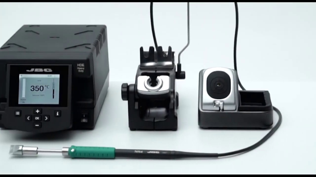 JBC Tools HDE Heavy Duty Soldering Station - YouTube