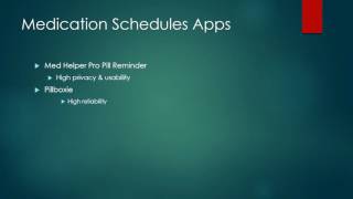 Medication Adherence through Apps