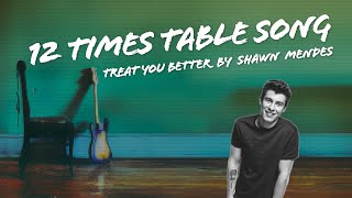 12 Times Table Song (Treat You Better by Shawn Mendes)
