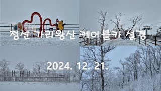 정선 가리왕산케이블카 설경 2024년 12월 21일