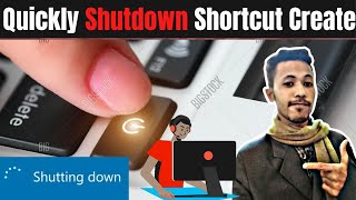 How to Create a Shutdown Restart or Lock Desktop Shortcut | One Click Shortcut in Windows