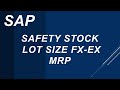 Safety stock | Lot size | MRP | SAP PP