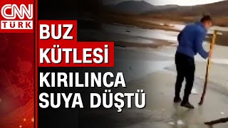 Bayburt'ta suya düşen genç az kalsın boğuluyordu