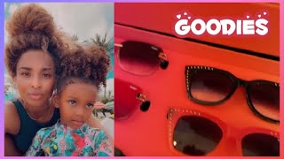 Ciara \u0026 Sienna show off Goodies from Saweetie and Erykah Badu