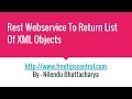 Rest Service To Return List Of Xml Objects