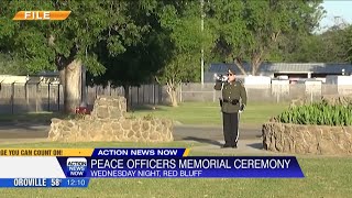 Peace officers' memorial set for Wednesday in Red Bluff