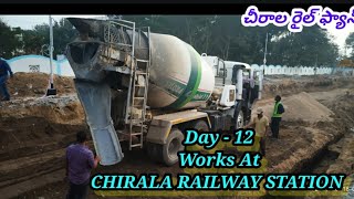 DAY -12, CHIRALA RAILWAY STATION RE-DEVELOPMENT WORK'S... KEEP SUPPORT ME FRNDS 🤗