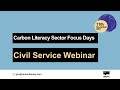 COP26: Carbon Literacy for the Civil Service