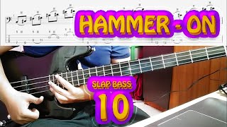 Latihan Mandiri Slap Bass Part 10 - Hammer On