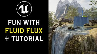 Fluid Flux in Action \u0026 Tutorial (Simulated Water Physics) UE5.1 Unreal Engine