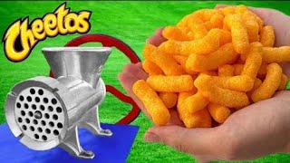 🔴Experiments full episodes 🔴COLORFUL MINIATURE RAINBOW cheetos MEAT GRINDER NEW VIDEO COOL EFFECT