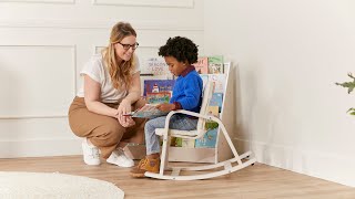 ECR4Kids Bentwood Kid's Rocking Chair with Cushion