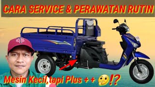 CARA SERVICE PERAWATAN MOTOR RODA 3 VIAR KARYA || SERVICE MOTOR