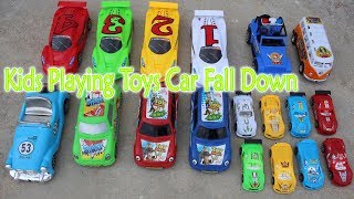 RC Toys Car - Kids Playing Toys Car Falling Down In City