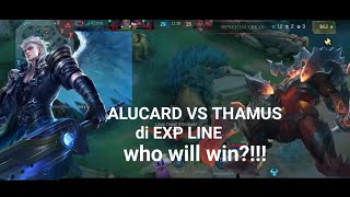 Alucard vs thamus di exp line.?