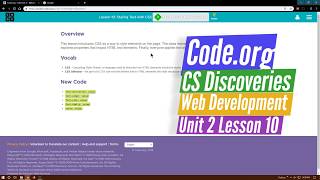 Styling Text with CSS - Lesson 10.1 Tutorial with Answers - Code.org Web Development