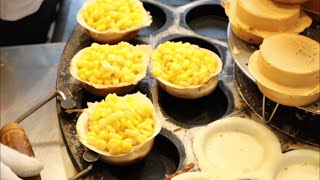 奶油、起司玉米、紅豆車輪餅 - 台灣街邊小吃｜Cream , Cheese corn , Red beans Wheel pies  - Taiwanese Street Food