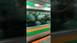 湘南新宿ライン高崎線上尾駅 いってらっしゃーい