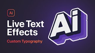 This is HOW to Design Live Text Effects in Illustrator