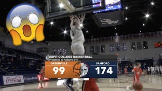 Samford Basketball Scores 174 Points vs Greenville | 2020 College Basketball