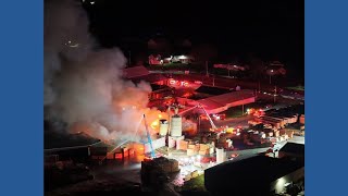 WATCH | Drone Video of Southwood Lumber and Pallet Inc. Fire