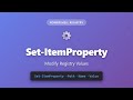 Set-ItemProperty: Modify Windows Registry Values with PowerShell | Complete Tutorial