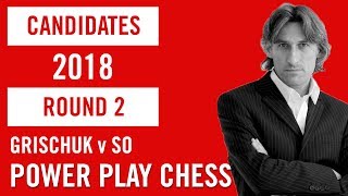 World Chess Candidates 2018 | Berlin | Round 2 - Grischuk v So