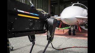 HyQReal Quadruped Robot Pulls an Airplane