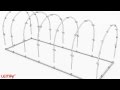 Folic PVC pipe hoop house Lemar assembly