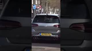 VW golf R in netherlands aceleration. My ears was destroyed after the pops.😅