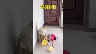 陌生人敲门千万别让孩子开，否则后果不堪设想 #comedy #funny #cutebaby