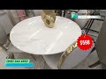 ✨ 54” round marble dining table – elegant u0026 durable for just $598 ✨