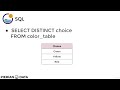 SELECT DISTINCT- SQL Bootcamp