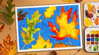 Amazing Autumn Art Activity with Pastels & Paint!