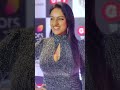 deepika singh giving poses with cute smile on the red carpet of iwm buzz celebrity party dabh