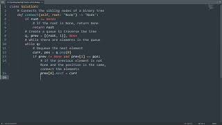 Leetcode 116. Populating Next Right Pointers in Each Node in Python | Python Leetcode | Tutorial