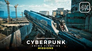 Cyberpunk 2077 PS5 [4K HDR] GAMEPLAY - Crime Fighting (NO COMMENTRY)