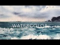 Watercolor Painting Time Lapse | waves in the sea | I paint with watercolors