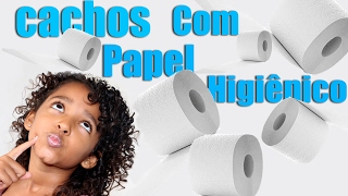 Cachos naturais com papel Higiênico | Texturização em cabelo infantil