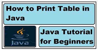 Print table in java | table using loops|Java program for beginners