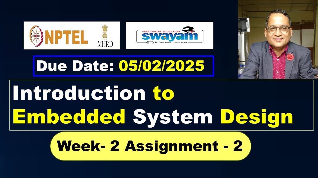 Nptel Introduction To Embedded System Design Week 1 Answers Solutions