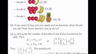 No-arbitrage pricing 01 - Fruit basket example