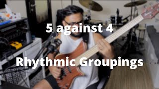 5 AGAINST 4  -  Rhythmic Groupings -  Breakdown with PDF