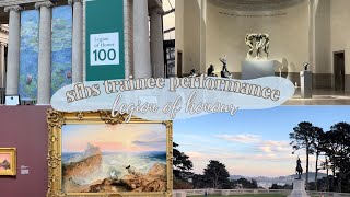 sfbs trainee performance at the legion of honour | show day vlog, san francisco ballet school