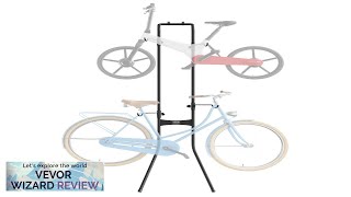 VEVOR 2 Bike Storage Rack Free Standing Gravity Wall Vertical Bike Rack Review