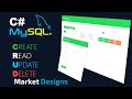 C# Tutorial - Insert Update Delete View and Search data in MySQL | marketDesigns