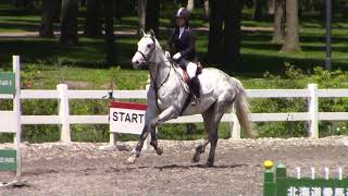 2017　北海道春季馬術大会　公認MD　髙橋春南選手　北騅号