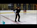 great backward ice skating exercise the two foot slalom backwards